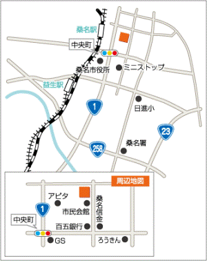 三重県鋳物工業協同組合　鋳物の街くわな　くわな鋳物　アクセスマップ
